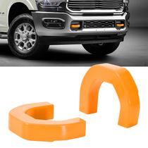 Capas de gancho de reboque BESTZHEYU, 2 peças para RAM 1500 2019-24 Orange