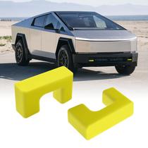 Capas de gancho de reboque Klutchtech para Tesla Cybertruck 2024-2025 amarelas