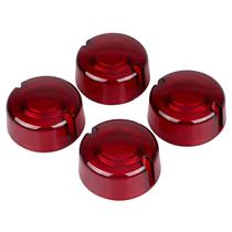 Capas de lente Turn Signal XMMT Flat Style Red para Harley