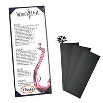 Capas de menu em couro WFD.L de 4,25 x 11 polegadas para restaurante, 3 unidades