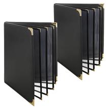 Capas de menu FVIEXE, 2 peças, 31,5 x 23 cm, material sintético transparente