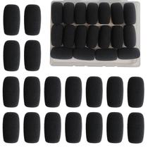 Capas de microfone de espuma AKSONMN, pacote com 18 unidades, para microfone de lapela sem fio