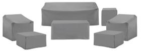 Capas de móveis Crosley Waterproof 7 peças Patio Grey Capas de móveis Crosley Waterproof 7 peças Patio Grey