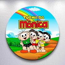 Capas De Painel Redondo Infantil Turma Amigos Gibi Cascã0 Sublimado Decoração Veste Fácil Tamanhos