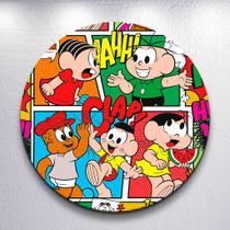 Capas De Painel Redondo Infantil Turma Amigos Gibi Cascã0 Sublimado Decoração Veste Fácil Tamanhos