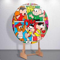 Capas De Painel Redondo Infantil Turma Amigos Gibi Cascã0 Sublimado Decoração Veste Fácil Tamanhos