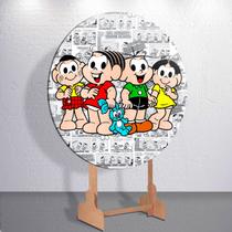 Capas De Painel Redondo Infantil Turma Amigos Gibi Cascã0 Sublimado Decoração Veste Fácil Tamanhos