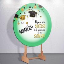 Capas De Painel Redondo Para Festa Tamanhos Grande E Mini Decoração Completa Formatura