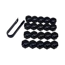 Capas De Porca De Roda De Carro Pretas 17mm 19mm 21mm 20 Peças Cobertura De Parafuso De Cubo De Auto