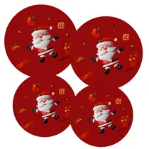 Capas de queimador Ritadeshop para fogão elétrico Red Santa Claus Capas de queimador Ritadeshop para fogão elétrico Red Santa Claus