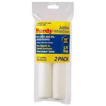 Capas de rolo de pintura Purdy Jumbo White Dove 16,5 cm 0,6 cm Nap, pacote com 2