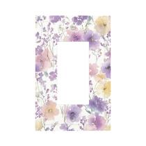 Capas de saída decorativas JOOJIAO, aquarela floral roxa Capas de saída decorativas JOOJIAO, aquarela floral roxa