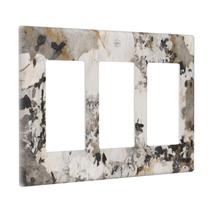 Capas de saída decorativas Yamxbfa Abstract Grey Marble 3 Gang