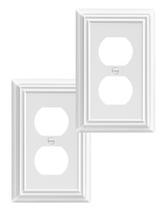 Capas de saída DEWENWILS Duplex brancas 12,5 x 8 cm de metal, pacote com 2 Capas de saída DEWENWILS Duplex brancas 12,5 x 8 cm de metal, pacote com 2