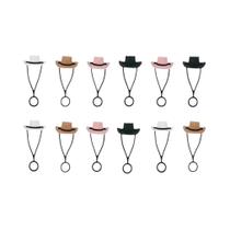 Capas De Silicone Para Canudos De Chapéu De Cowboy Para Copos Stanley De 30 E 40 Oz, Protetor De