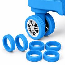 Capas De Silicone Para Roda De Mala Cinza 5cm Protetor Contra Riscos E Sujeira Kit Capas De Silicone Para Roda De Mala Cinza 5cm Protetor Contra Riscos E Sujeira Kit