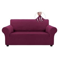 Capas de sofá Asnomy para 2 almofadas, sofá, Stretch Loveseat Wine