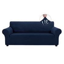 Capas de sofá Asnomy Stretch Sofa Slipcovers 3 almofadas azul marinho