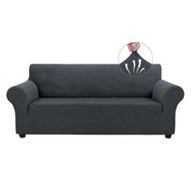 Capas de sofá Asnomy Stretch Sofa Slipcovers G-Large Charcoal