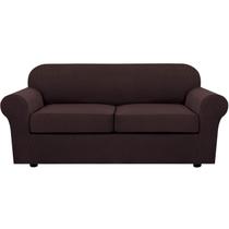 Capas de sofá H.VERSAILTEX, 3 peças para 2 almofadas, sofá, chocolate
