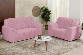 Capas de sofá modelo elasticada várias cores 2 e 3 lugares pronto entrega - EFFRONTE / MTM