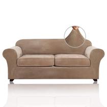 Capas de sofá PrinceDeco Velvet para 2 almofadas de sofá de até 230 cm Capas de sofá PrinceDeco Velvet para 2 almofadas de sofá de até 230 cm