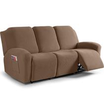 Capas de sofá reclináveis TAOCOCO Stretch 3 Seats Khaki