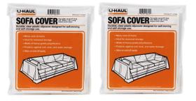 Capas de sofá U-Haul, sofás móveis de armazenamento de plástico, 8 pés, pacote com 2 Capas de sofá U-Haul, sofás móveis de armazenamento de plástico, 8 pés, pacote com 2