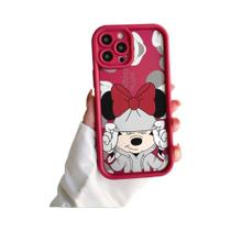 Capas de Telefone Mickey e Minnie para Xiaomi Redmi - TPU Macio e Bonito