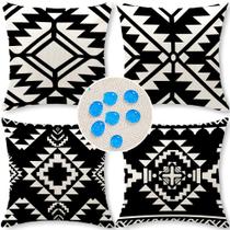 Capas de travesseiro ao ar livre Cirzone 45x45cm, conjunto de 4 impermeáveis