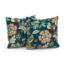 Capas de travesseiro ao ar livre LVTXIII Patio impermeáveis 16x16 azuis