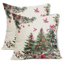 Capas de travesseiro Aport Christmas Xmas Tree Cardinal 50x50cm