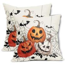 Capas de travesseiro Aport Halloween Pumpkin 55x55cm Algodão e Linho Capas de travesseiro Aport Halloween Pumpkin 55x55cm Algodão e Linho