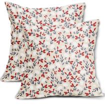Capas de travesseiro Aytipun, 4 de julho, florais, 60x60cm, conjunto de 2