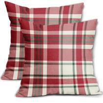Capas de travesseiro Aytipun Christmas Plaid 55x55cm, conjunto de 2