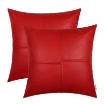 Capas de travesseiro BRAWARM, 45 x 45 cm, material sintético vermelho, pacote com 2