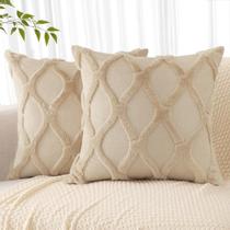 Capas de travesseiro DecoruHome Summer Euro Sham 60x60cm marrom claro