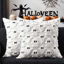 Capas de travesseiro DFXSZ Halloween White Ghost 55x55cm, conjunto de 2 Capas de travesseiro DFXSZ Halloween White Ghost 55x55cm, conjunto de 2