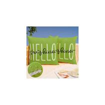 Capas de travesseiro DFXSZ Hello Sunshine 45x45cm à prova d'água, conjunto de 2