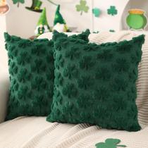 Capas de travesseiro DFXSZ St Patricks Day 40x40cm, conjunto de 2 verdes