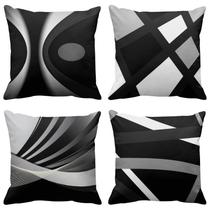 Capas de travesseiro Emvency Modern Abstract Grey Stripes 45x45cm