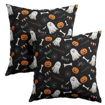 Capas de travesseiro Granbey Halloween Pumpkins 60x60cm, pacote com 2