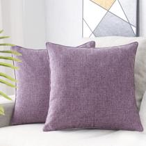 Capas de travesseiro HPUK Linen 45x45cm, pacote com 2 lavender Mist