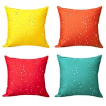 Capas de travesseiro impermeáveis ao ar livre SOFJAGETQ 45x45cm, 4 unidades Capas de travesseiro impermeáveis ao ar livre SOFJAGETQ 45x45cm, 4 unidades