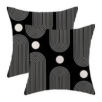 Capas de travesseiro Jecuwo Boho Mid Century 60x60cm Conjunto de 2