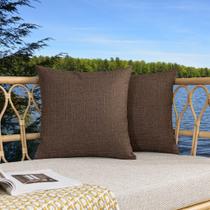 Capas de travesseiro Kevin Textile Waterproof 60x60cm Pacote com 2 marrons Capas de travesseiro Kevin Textile Waterproof 60x60cm Pacote com 2 marrons