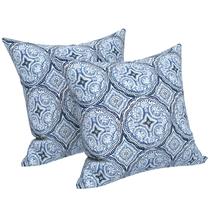 Capas de travesseiro LVTXIII Outdoor Square 45x45cm, pacote com 2, azuis
