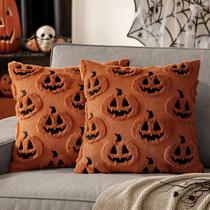 Capas de travesseiro MIULEE Fall Halloween Decor 50x50cm Pumpkin Capas de travesseiro MIULEE Fall Halloween Decor 50x50cm Pumpkin