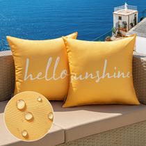 Capas de travesseiro MIULEE Hello Sunshine Waterproof 40x40cm (conjunto de 2)
