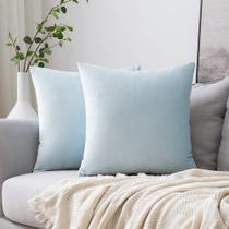 Capas de travesseiro MIULEE Velvet Decorative 40x40cm Baby Blue (2)
